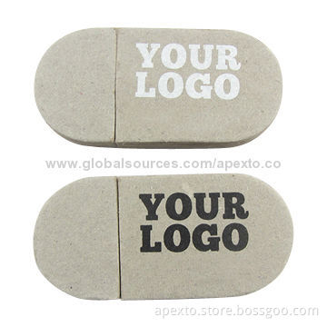Paper USB Sticks, Customized Logos Welcomed, 1 to 32GB Capacity, Supports Microsoft's Windows OS
